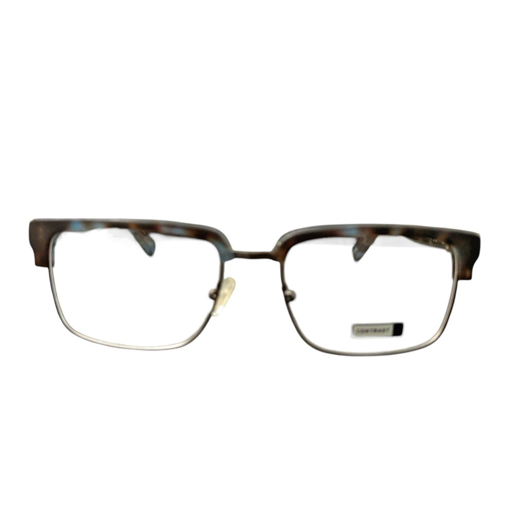CONTRAST DEAN TORTOISE BLUE AUTHENTIC DESIGNER EYEGLASSES 52-17-140